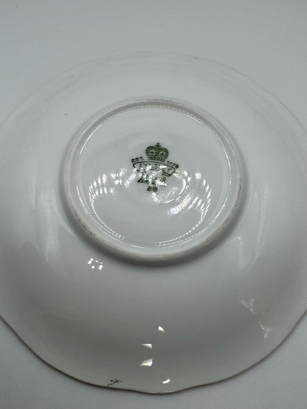 Vintage 1930s Aynsley Black Corset Teacup & Saucer Set Rose 30 - Picture 4 of 6